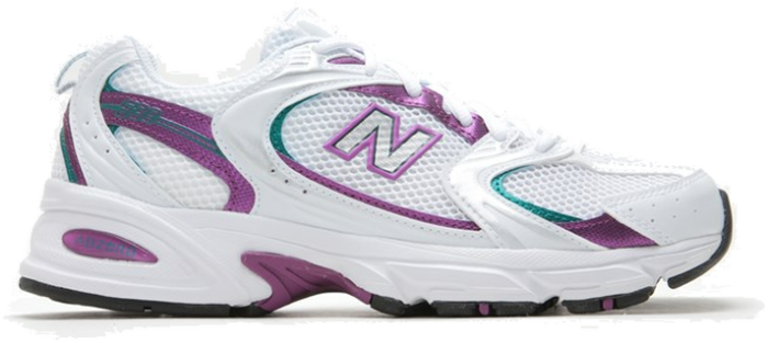 New Balance – 530 Sneakers in wit en paars Wit MR530SF