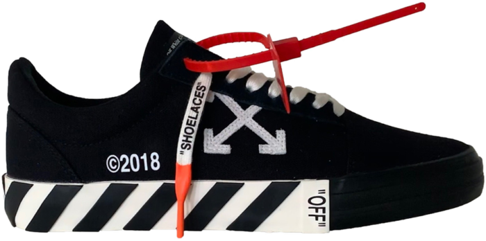 OFF-WHITE Vulc Low Black (Updated Stripes) OMIA085R198000161000