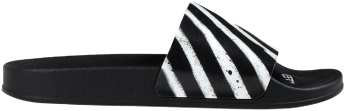 OFF-WHITE Spray Stripes Slider Black White SS20 OMIA088R20C220521001