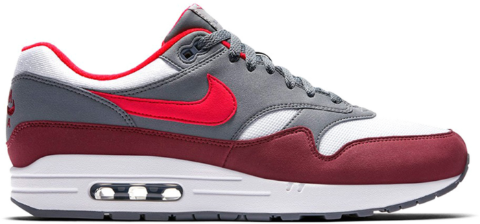 nike air max 1 red grey white
