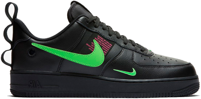 Nike Air Force 1 Low Utility Black Hyper Pink Scream Green CQ4611-001