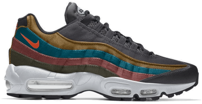 Nike Air Max 95 – By You – Grey Grey-blue-yellow-pink DM1182-991-Grey-blue-yellow-pink