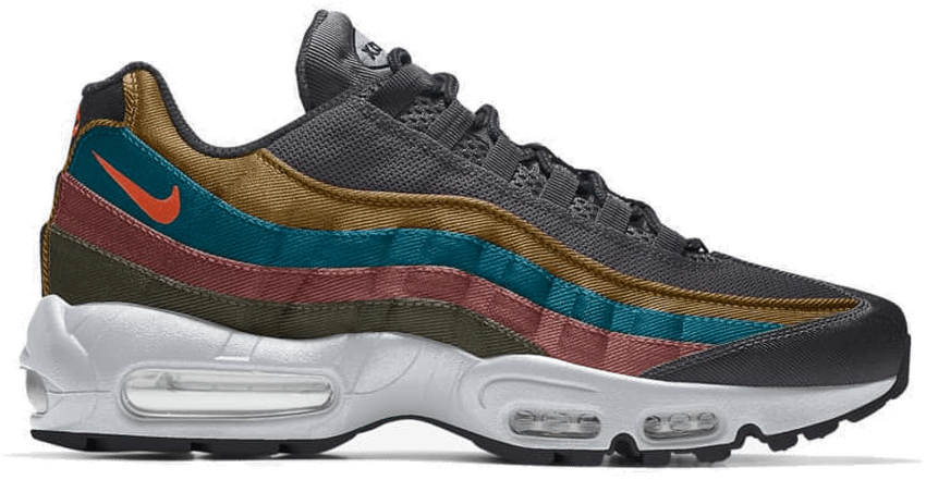 air max 95 yellow pink blue