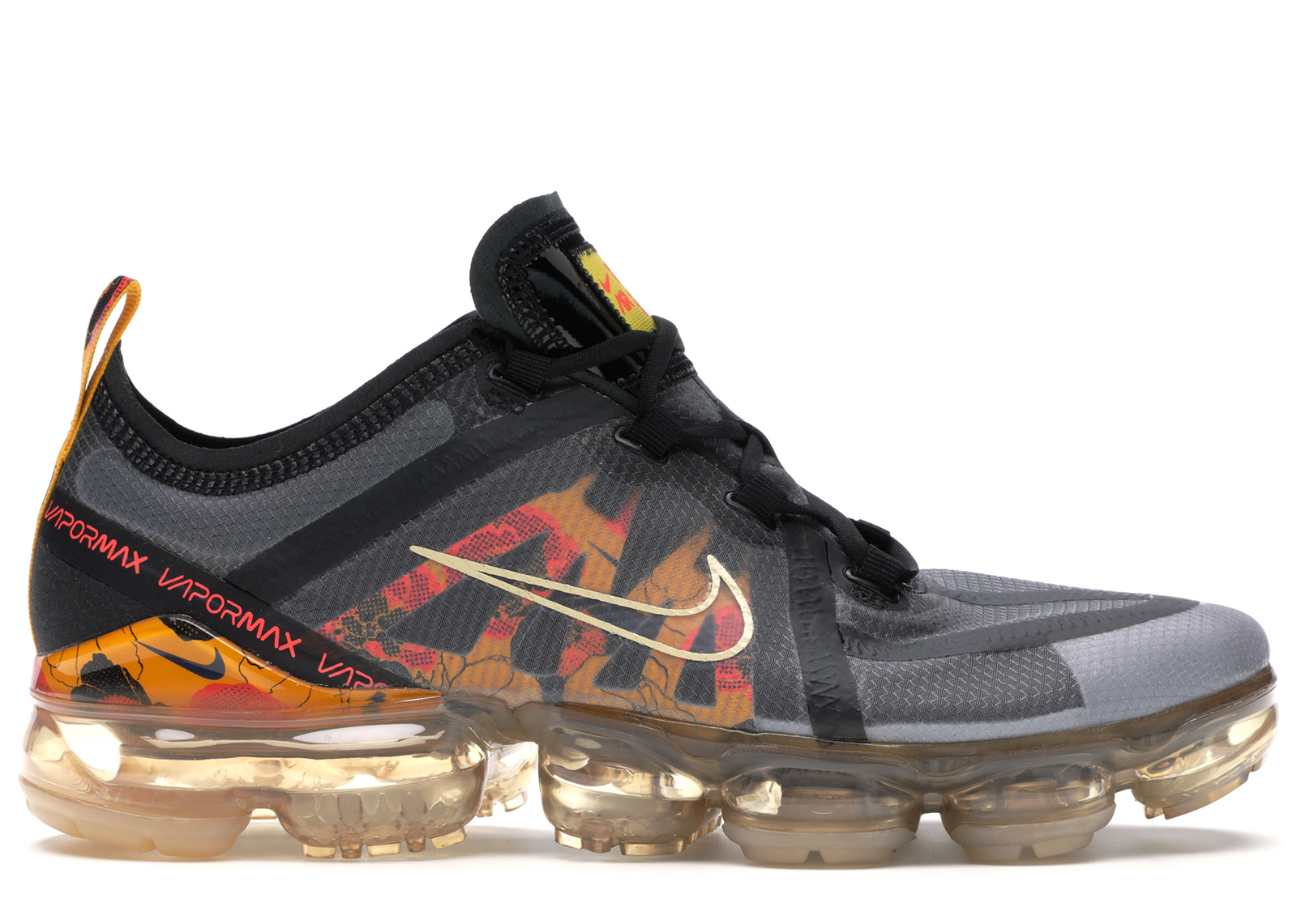 Nike Air VaporMax 2019 Floral Black University Gold (W) CD7094-002 | Zwart