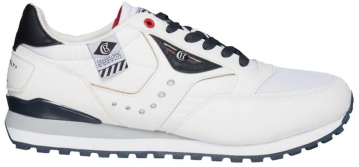 COTTON BELT White Depp Red Heren Sneakers CBM01305003 wit CBM01305003