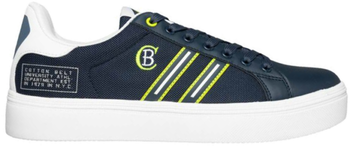 COTTON BELT Aster Flag Lime Heren Sneakers CBM01501107 blauw CBM01501107