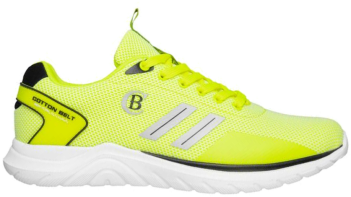 COTTON BELT Fluo Yellow Heren Sneakers CBM01801156 geel CBM01801156