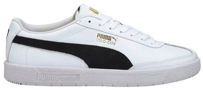 Puma Oslo City White Black Gold 374976-02