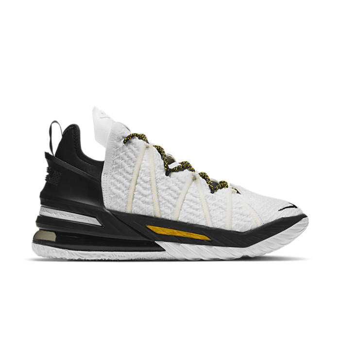 Nike LeBron 18 White/Amarillo-Black CQ9283-100