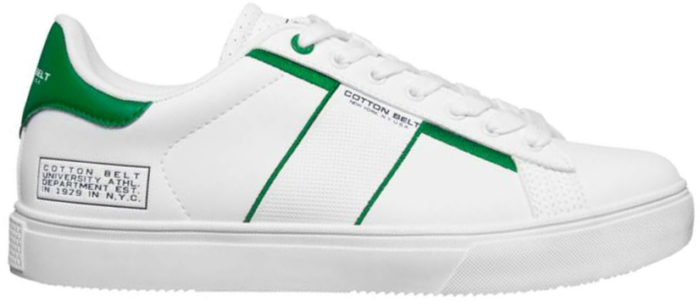 COTTON BELT White Green Heren Sneakers CBM01400105 wit CBM01400105
