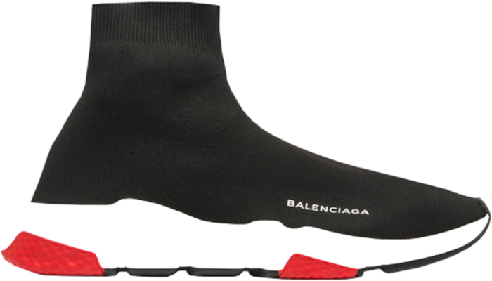 Balenciaga Speed Trainer Mid Black Red 506335 W05G0 1000