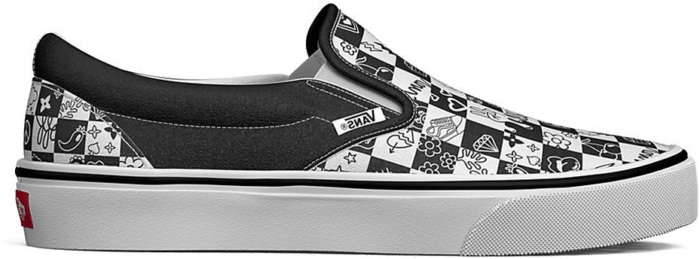 VANS Doodle Checkerboard Classic Slip-on  VN0A5AO86U6