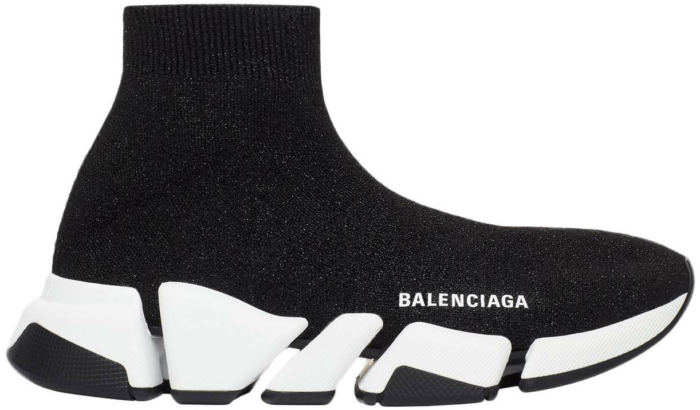 Balenciaga Speed 2.0 Black White Shiny (W) 636833W2DC11091
