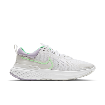 Nike React Miler 2 Platinum Tint Green Glow (W) CW7136-002