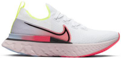 Nike React Infinity Run Flyknit White Laser Crimson (Women’s) CW5636-100
