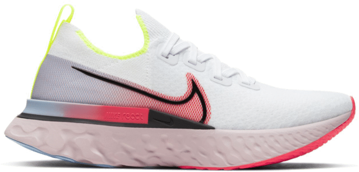 Nike React Infinity Run Flyknit White Laser Crimson (Women’s) CW5636-100