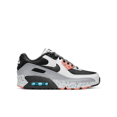 Nike Air Max 90 Leather White Turf Orange Speckled (GS) CD6864-110
