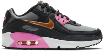 Nike Air Max 90 Leather Grey Copper Pink (GS) CD6864-025