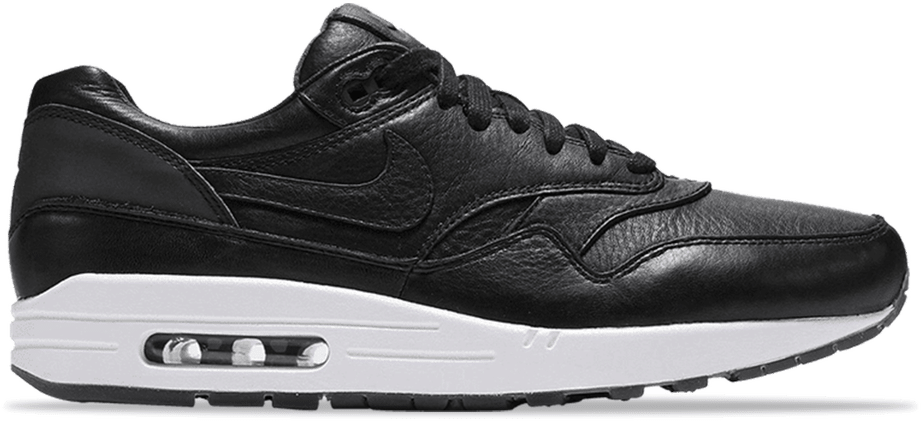 Nike air max store 1 zwart leer