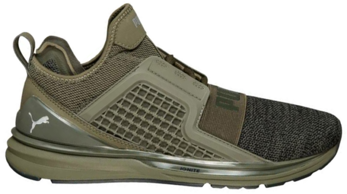 PUMA Ignite Grenzeloze Knit Heren Sneakers 189987-03 groen 189987-03