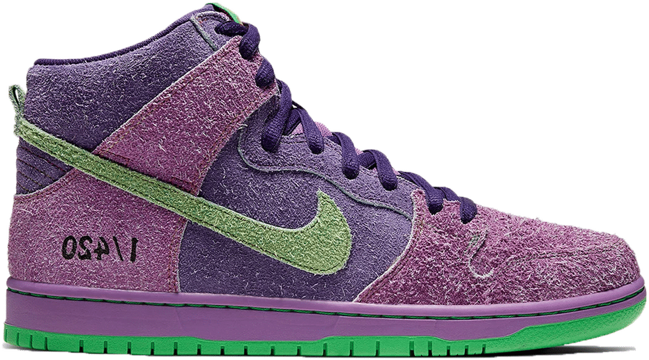 nike dunk purple skunk