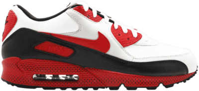 Nike Air Max 90 White Sport Red Neutral Grey 325018-161
