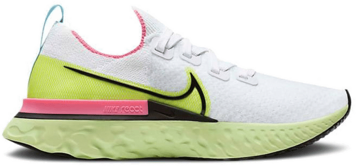 Nike React Infinity Run Flyknit White Volt Pink Blast (Women’s) CZ7993-100