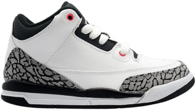 Air Jordan Jordan 3 Retro BP ‘Infrared 23’ White 429487-123