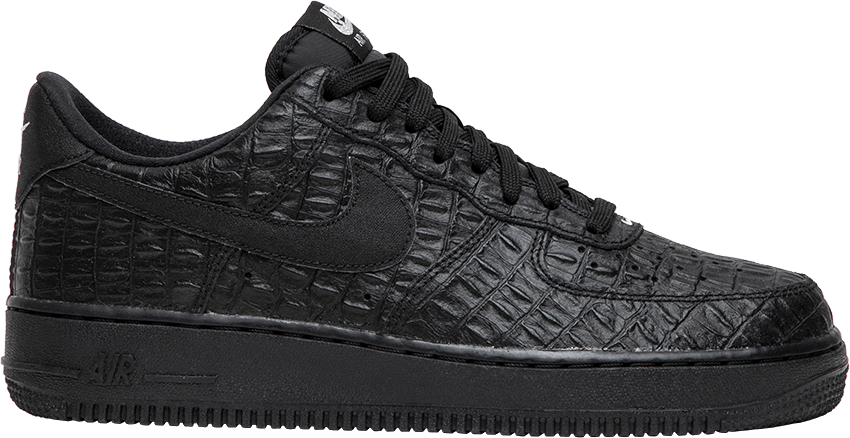 Nike Air Force 1 Low '07 LV8 'Black Croc' Black 718152-007 | Zwart