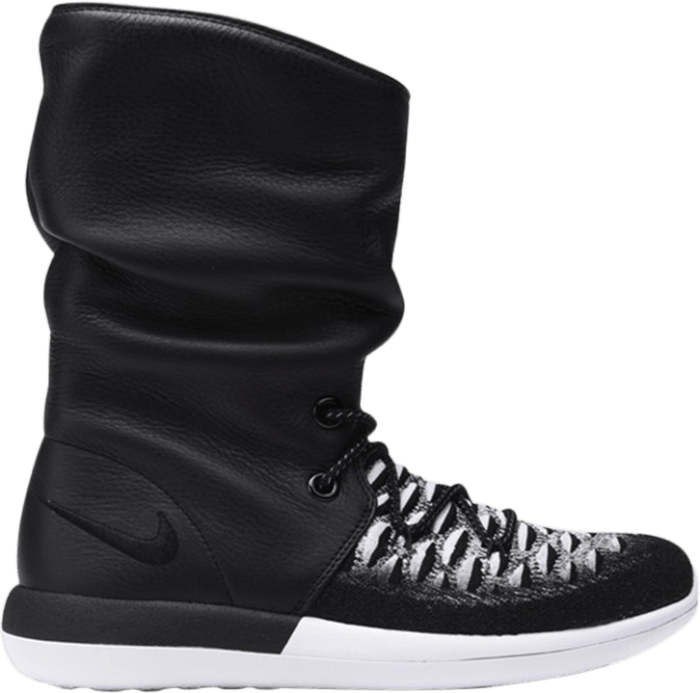 Nike Wmns Roshe 2 Flyknit Hi ‘Black White’ Black 861708-002
