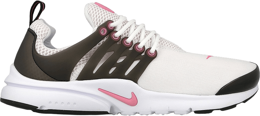 pink and white nike presto