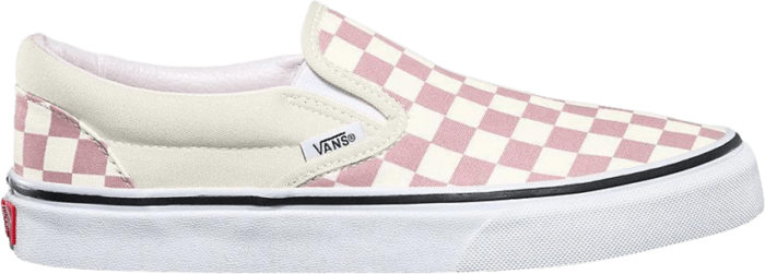 vans slip on checkerboard rosa