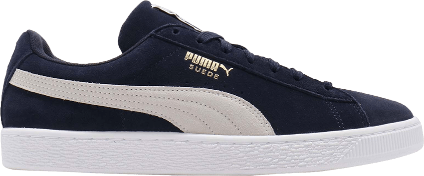 Navy blue puma store suede