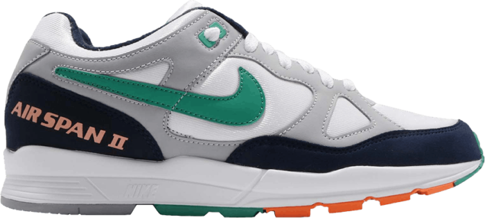 Nike air span deals 2 grey green