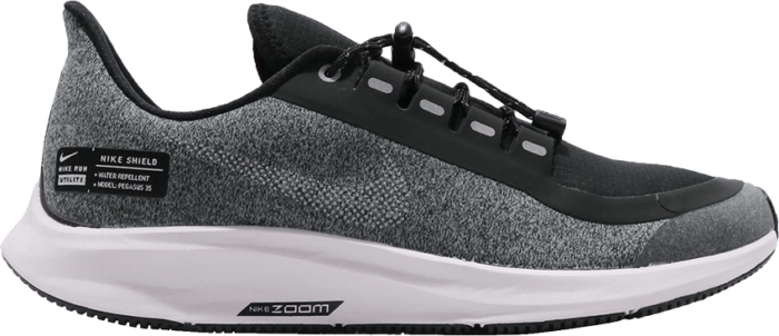 Nike Air Zoom Pegasus 35 Shield GS ‘Black Silver’ Grey AQ8779-001