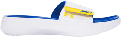 Under Armour Curry 3 Slides GS ‘Warriors’ White 1287209-104