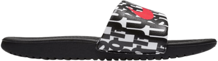 Nike Kawa Print Slide GS ‘Just Do It’ Black 819358-007