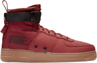 Nike SF Air Force 1 Mid ‘Dune Red’ Red 917753-600