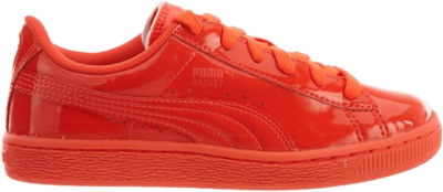 Puma Basket Classic Patent Little Kids ‘Red Blast’ Red 362247-05