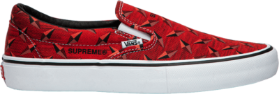 Vans Supreme x Classic Slip-On Pro ‘Diamond Plate Red’ Red VN0A347VTEH