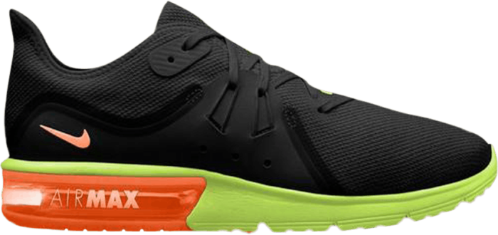 Nike Air Max Sequent 3 ‘Black Orange Volt’ Black 921694-012