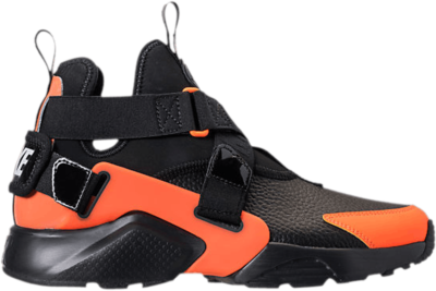 Nike Wmns Air Huarache City Utility ‘Black Total Orange’ Black AQ0085-002