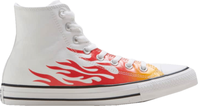 Converse Chuck Taylor All Star High ‘Archive Print – White Flame’ White 166257F