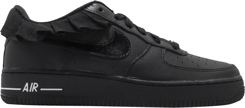 Nike Air Force 1 LV8 Ruffle GS 'Black' Black CI2302-001 | Zwart