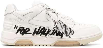 OFF-WHITE OOO Low Tops ‘For Walking’ White Black SS21 OMIA189R21LEA0020101