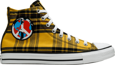 Converse Chuck Taylor All Star High ‘Plaid Pack – World Peace’ Yellow 167412F