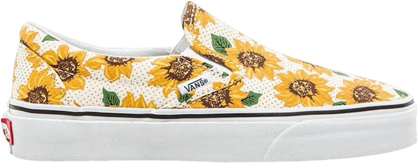 slip on vans sunflower