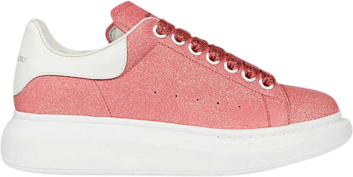 Alexander McQueen Wmns Oversized Sneaker ‘Bright Glitter – Magnolia’ Pink 558944-W4LV1-9243