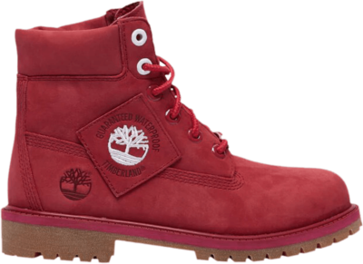 Timberland 6 Inch Premium Waterproof Boot Junior ‘Patch Pack – Dark Red’ Red TB0A2A9C-F41