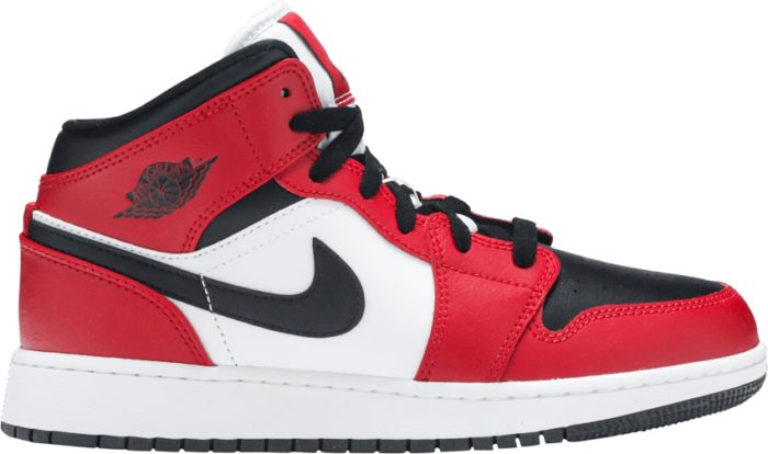 Air Jordan 1 Mid GS ‘Chicago Black Toe’ Red 554725-069-WECHAT-DS